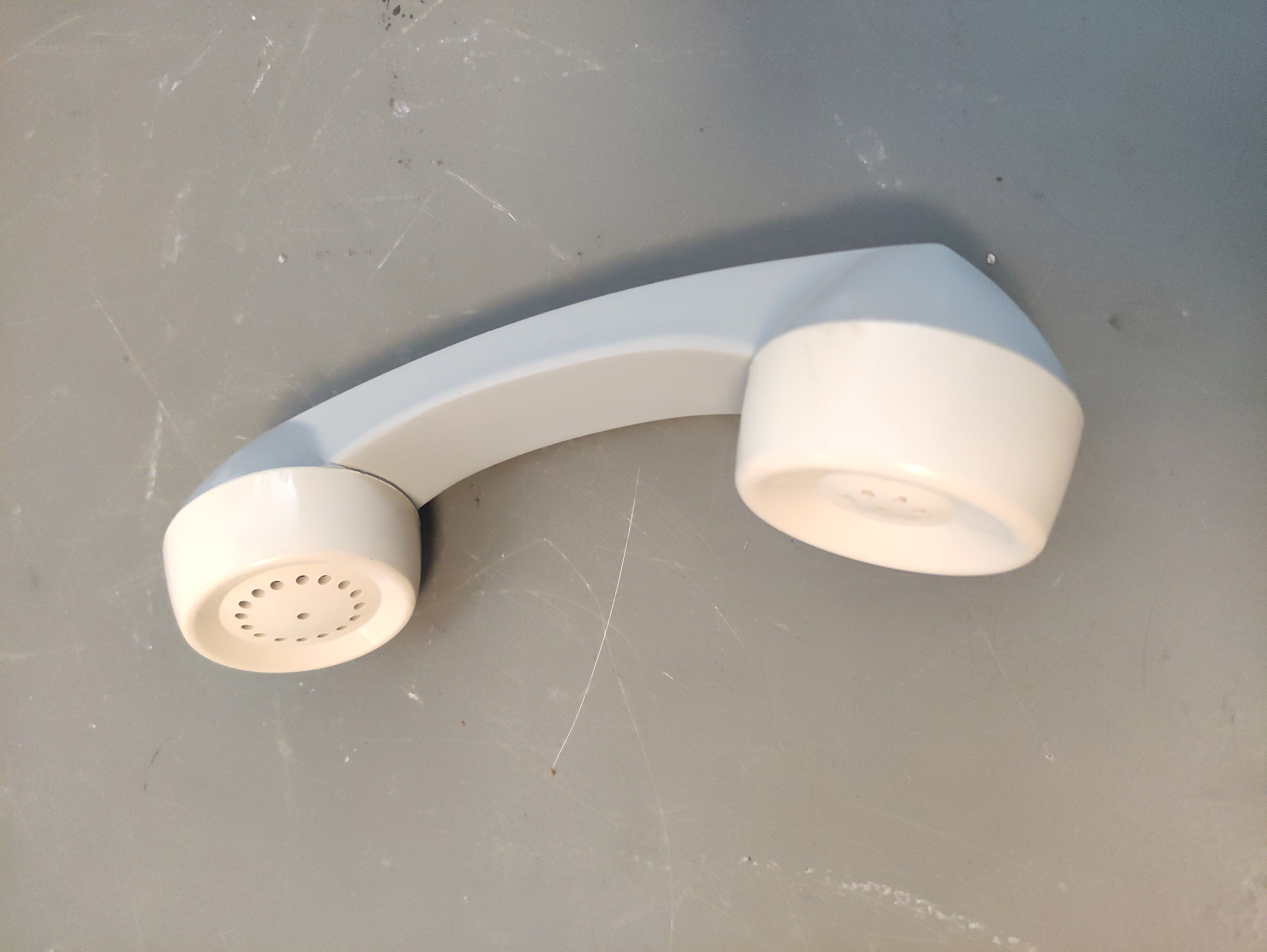 auricular telefono plastico gris crema 5.5x22.5x6 1u